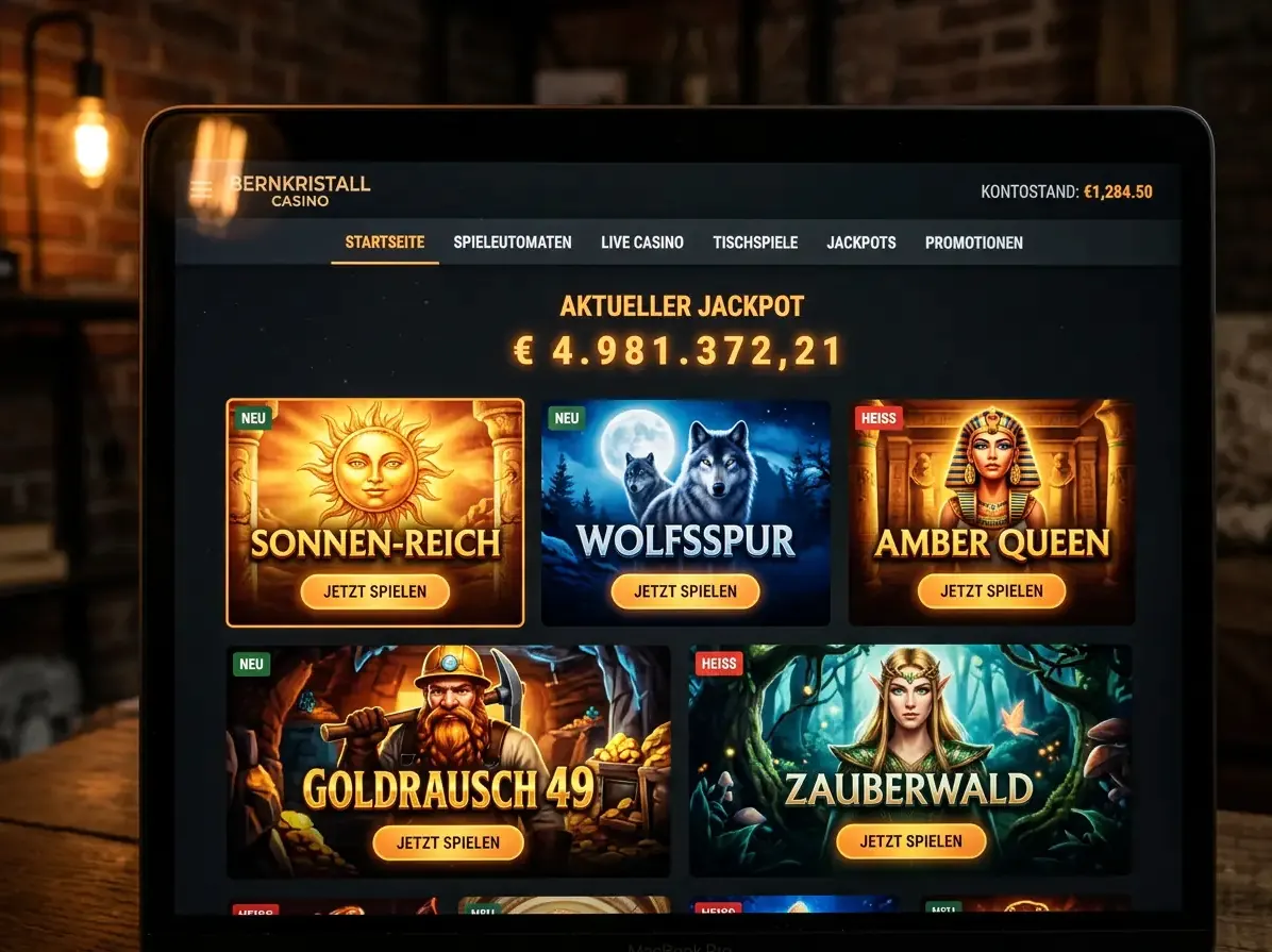 Lobby von Alf mit Slots, Live-Casino und Tischspielen